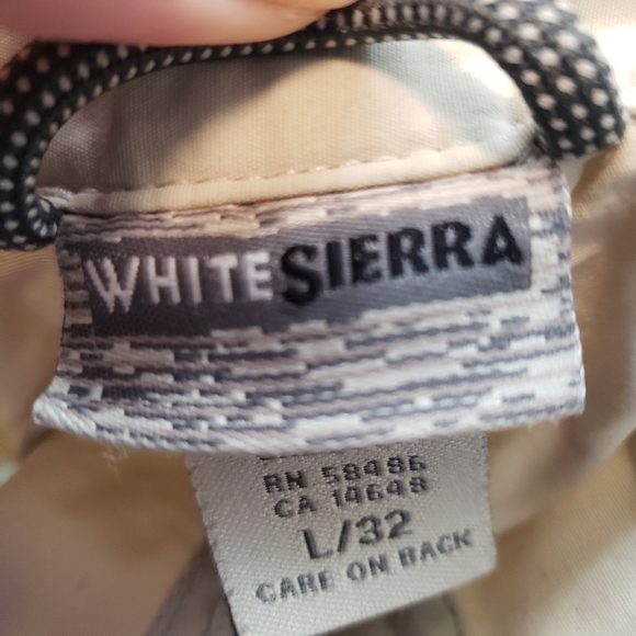 White Sierra Convertible Hiking Pants Light Tan Size L - Picture 8 of 9